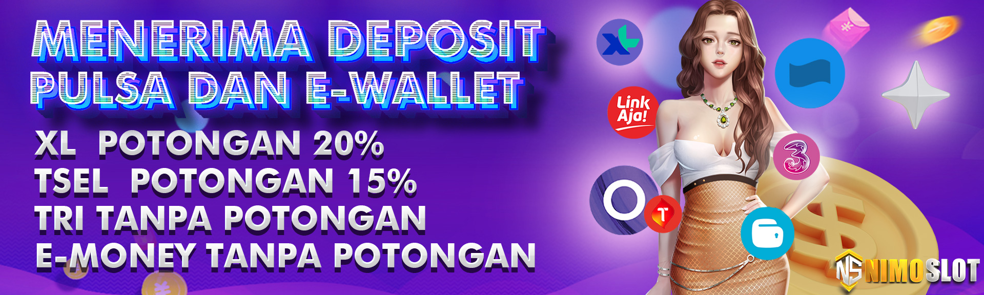 DEPOSIT PULSA TANPA POTONGAN